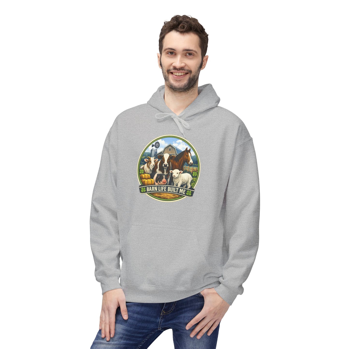 BARN LIFE BUILT ME - Large Animals - Hoodie