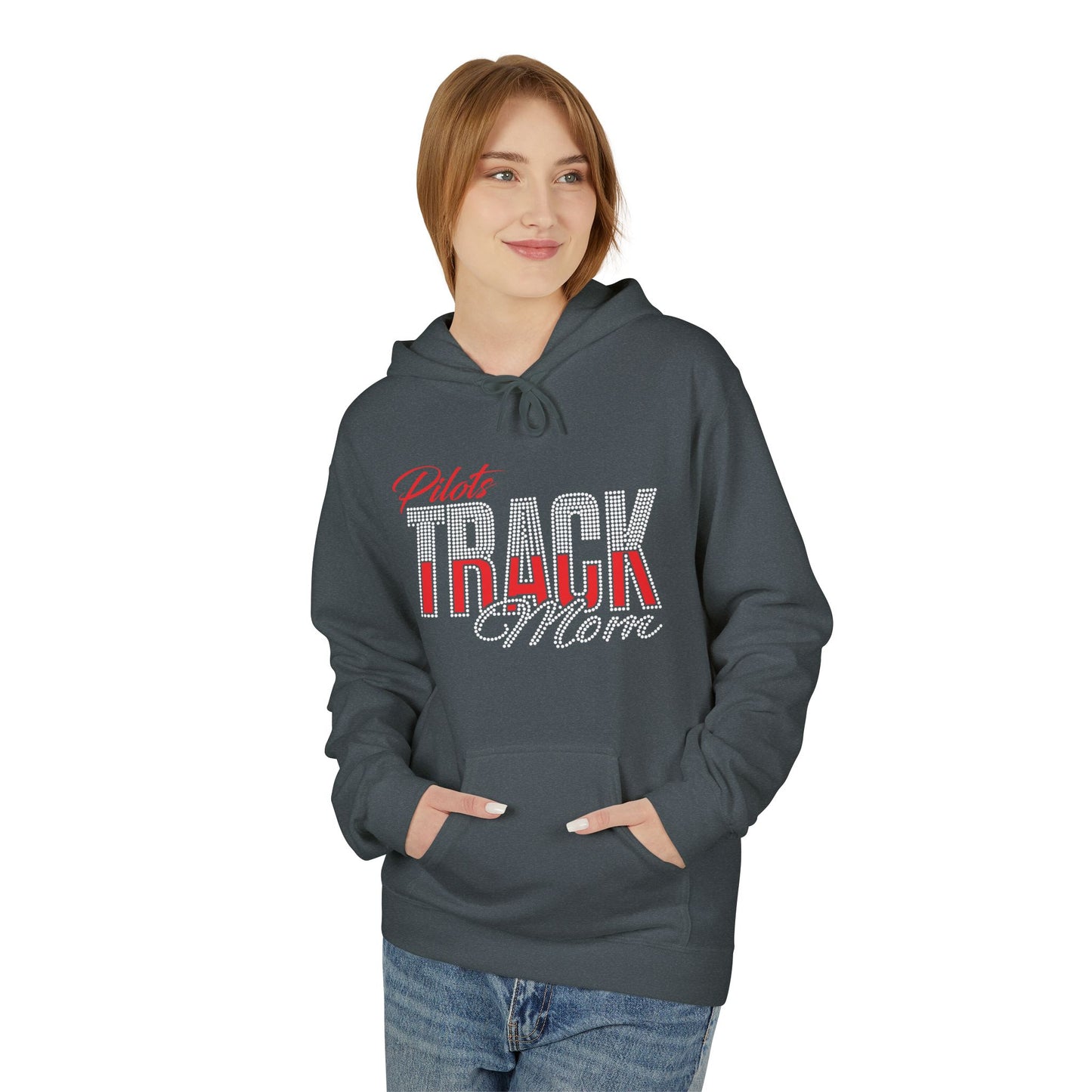 River Track Mom Hoodie — Rhinestones & Glitter