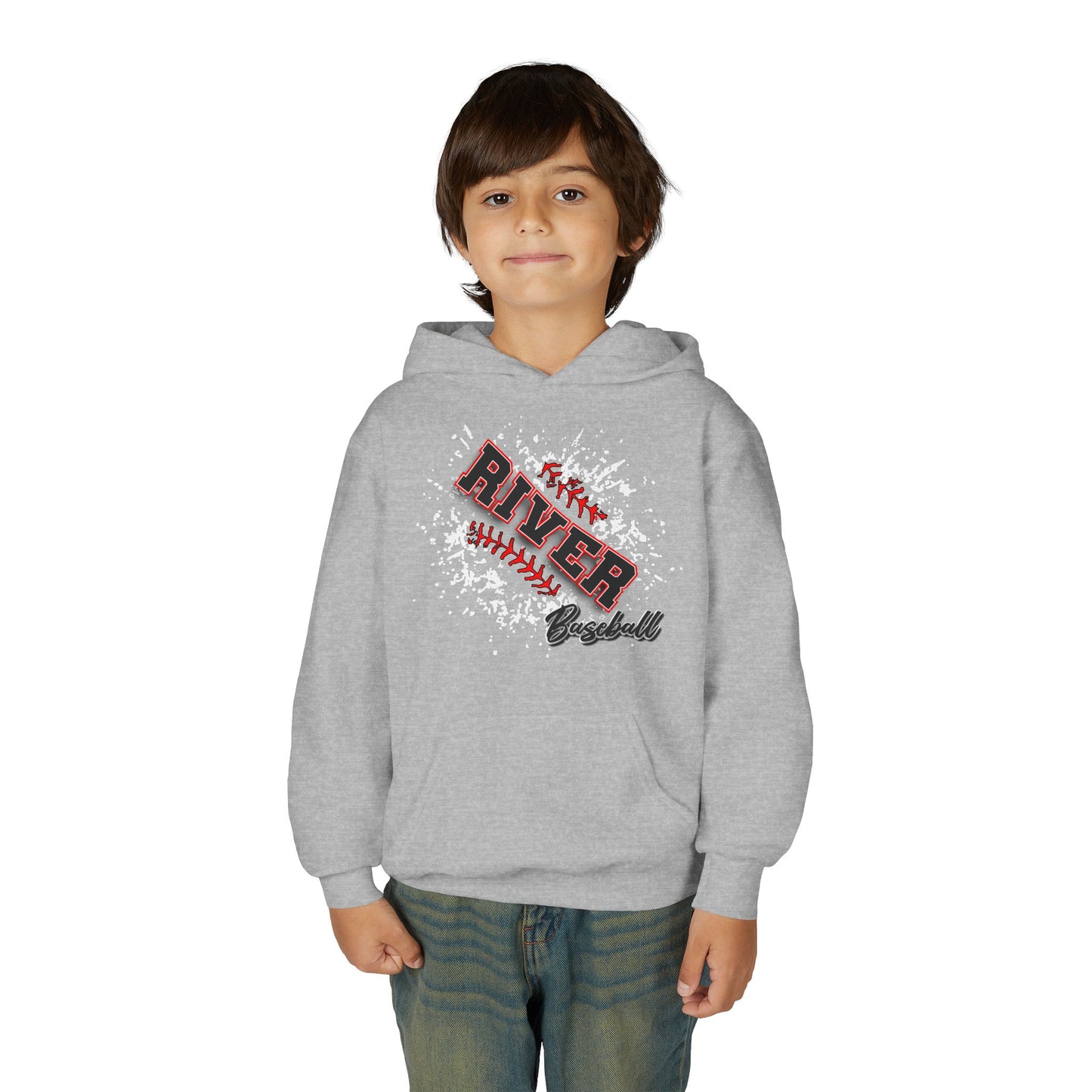 River Baseball 1 Youth Hoodie