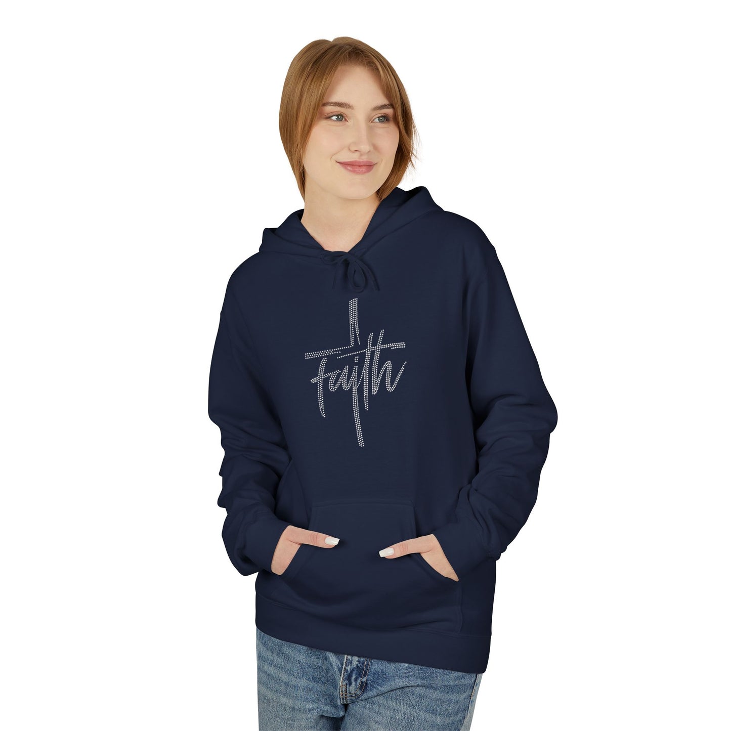 Faith Hoodie - Rhinestones