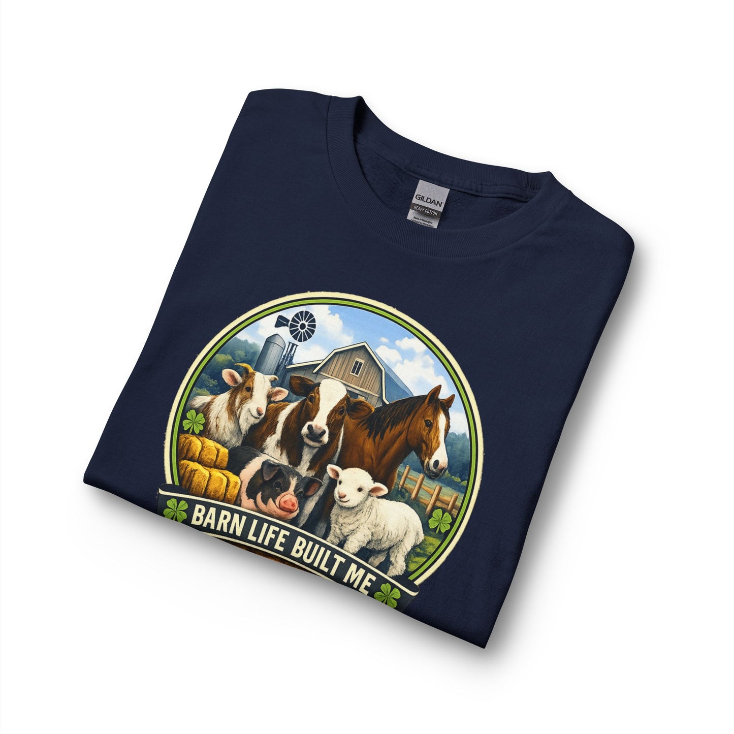 BARN LIFE BUILT ME - Large Animals - Long Sleeve T-Shirt