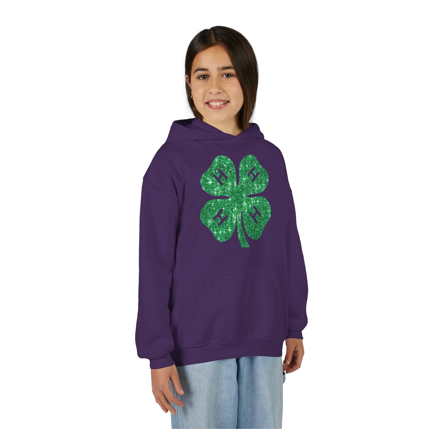 4-H GLITTER - Youth Hoodie