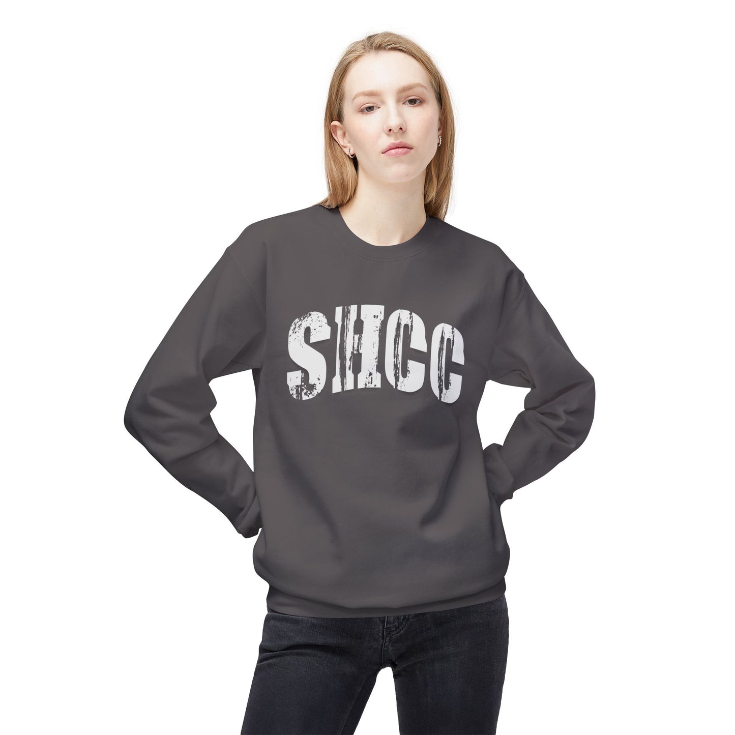 SHCC Distressed Vintage Logo Crewneck Sweatshirt