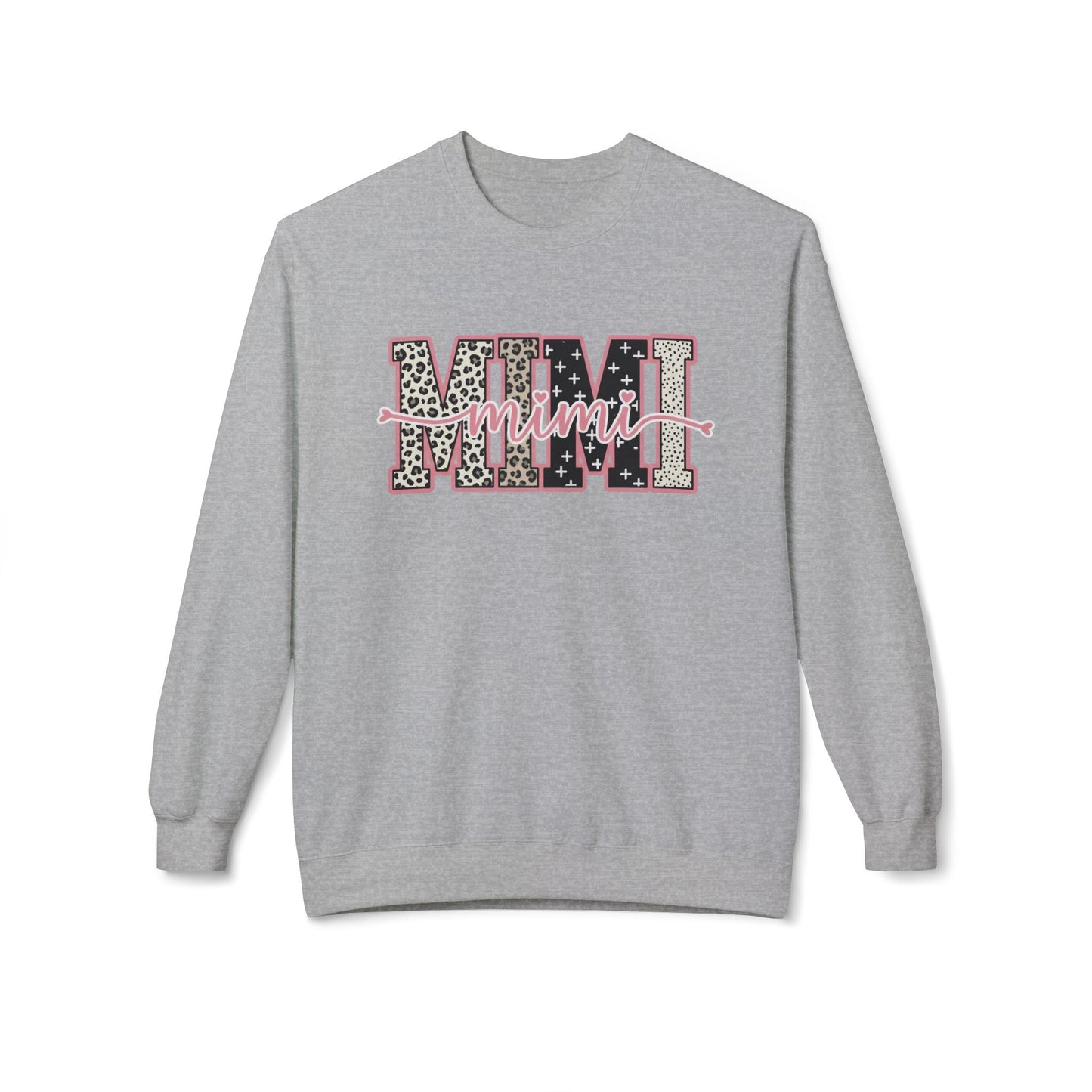 MIMI Leopard Floral Crewneck Sweatshirt