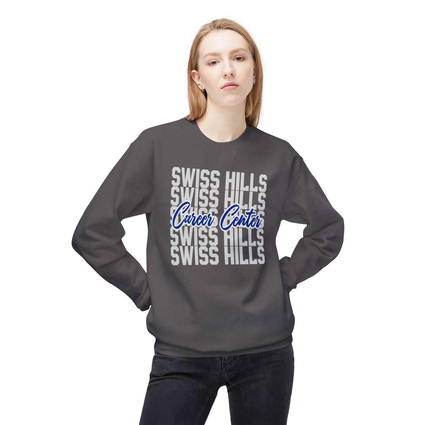 Swiss Hills Stacked Crewneck Sweatshirt