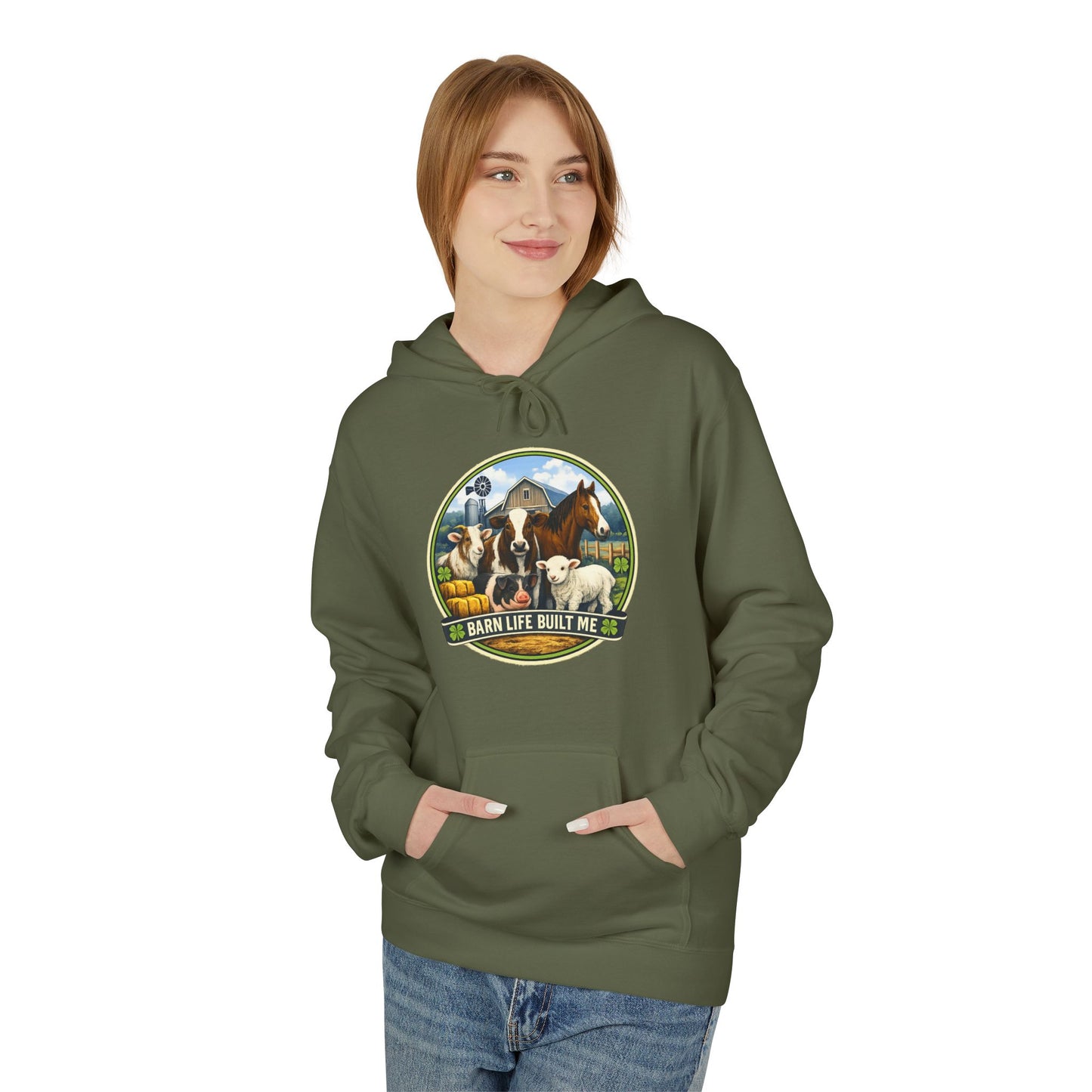 BARN LIFE BUILT ME - Large Animals - Hoodie