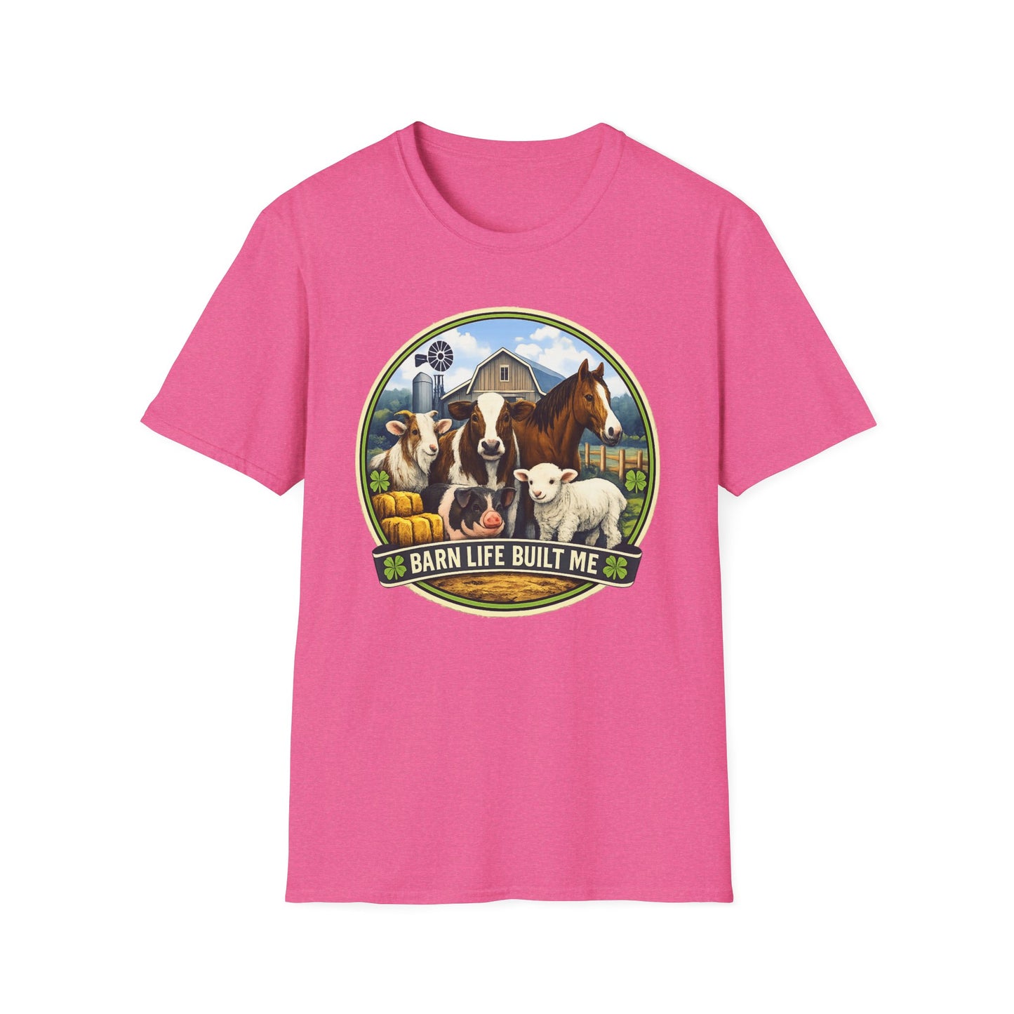 BARN LIFE BUILT ME - Large Animals - Unisex T-Shirt