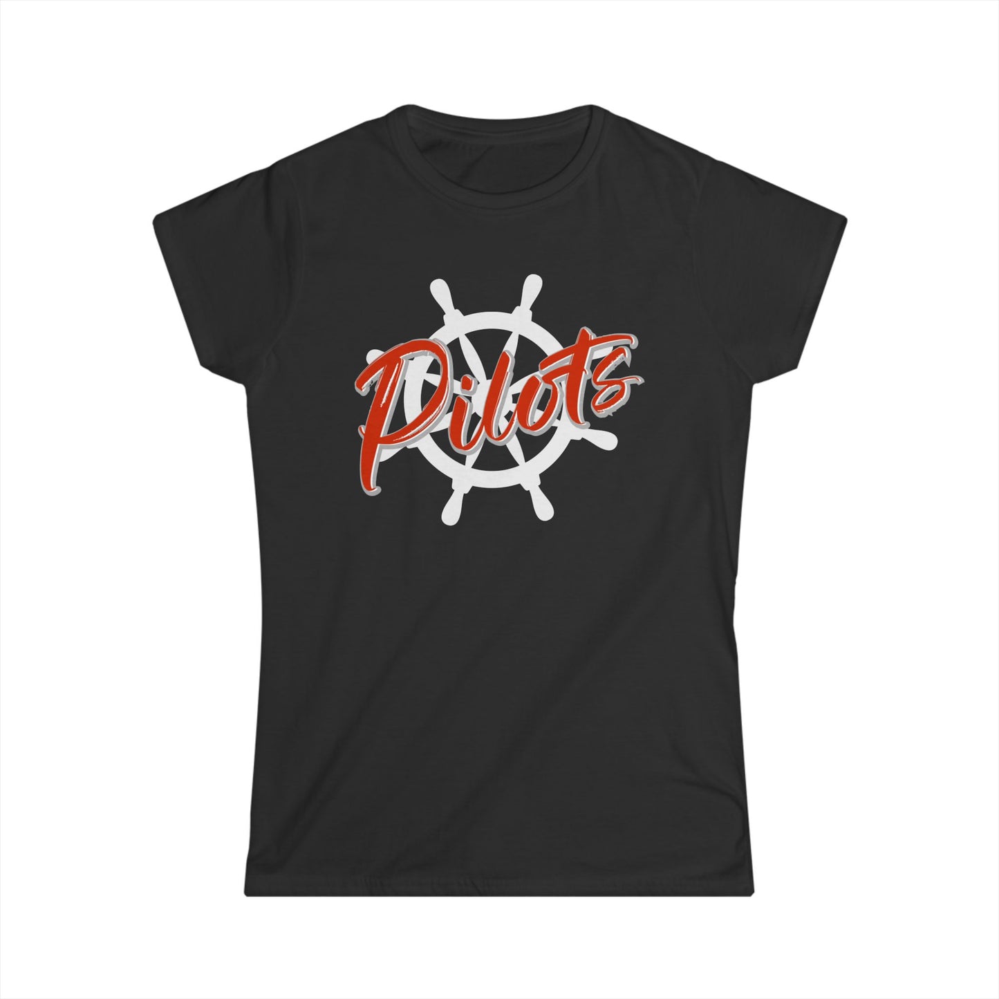 Pilots Nautical Wheel Women's T-Shirt