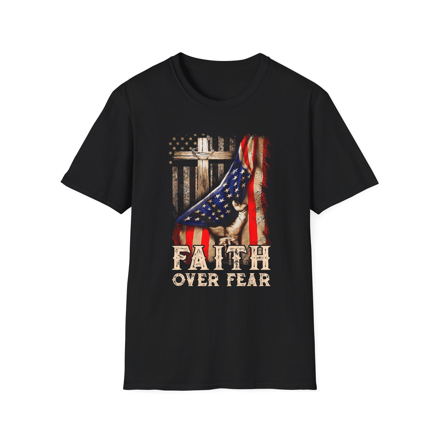 Faith Over Fear American Flag 1 T-Shirt