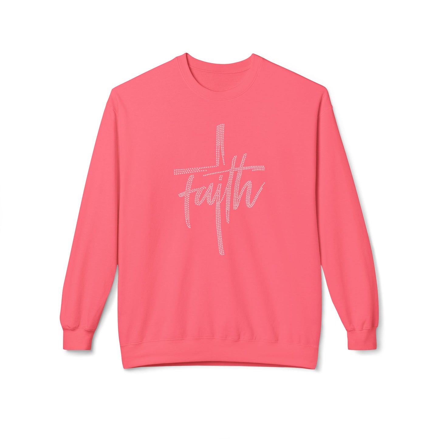 Faith Cross Crewneck Sweatshirt — Rhinestones