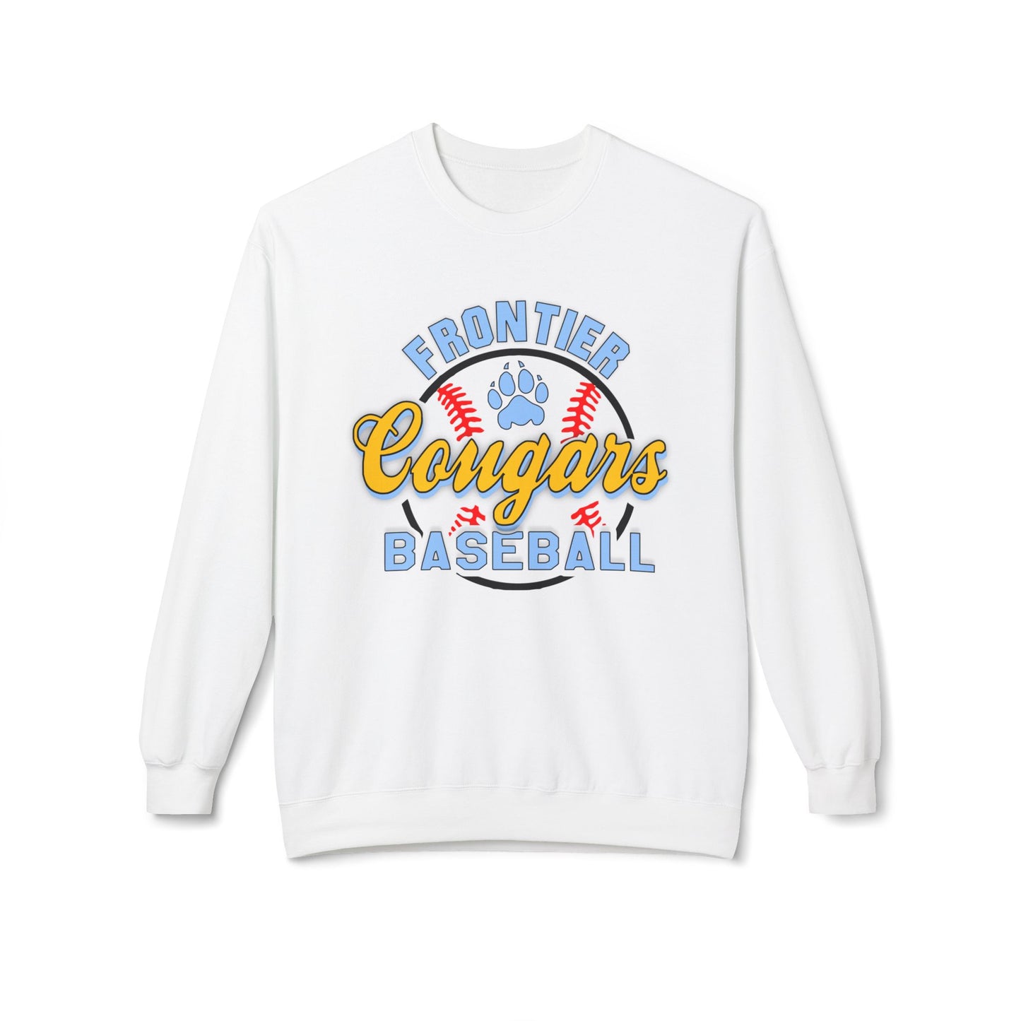 Frontier Cougars Baseball 1 Crewneck Sweatshirt