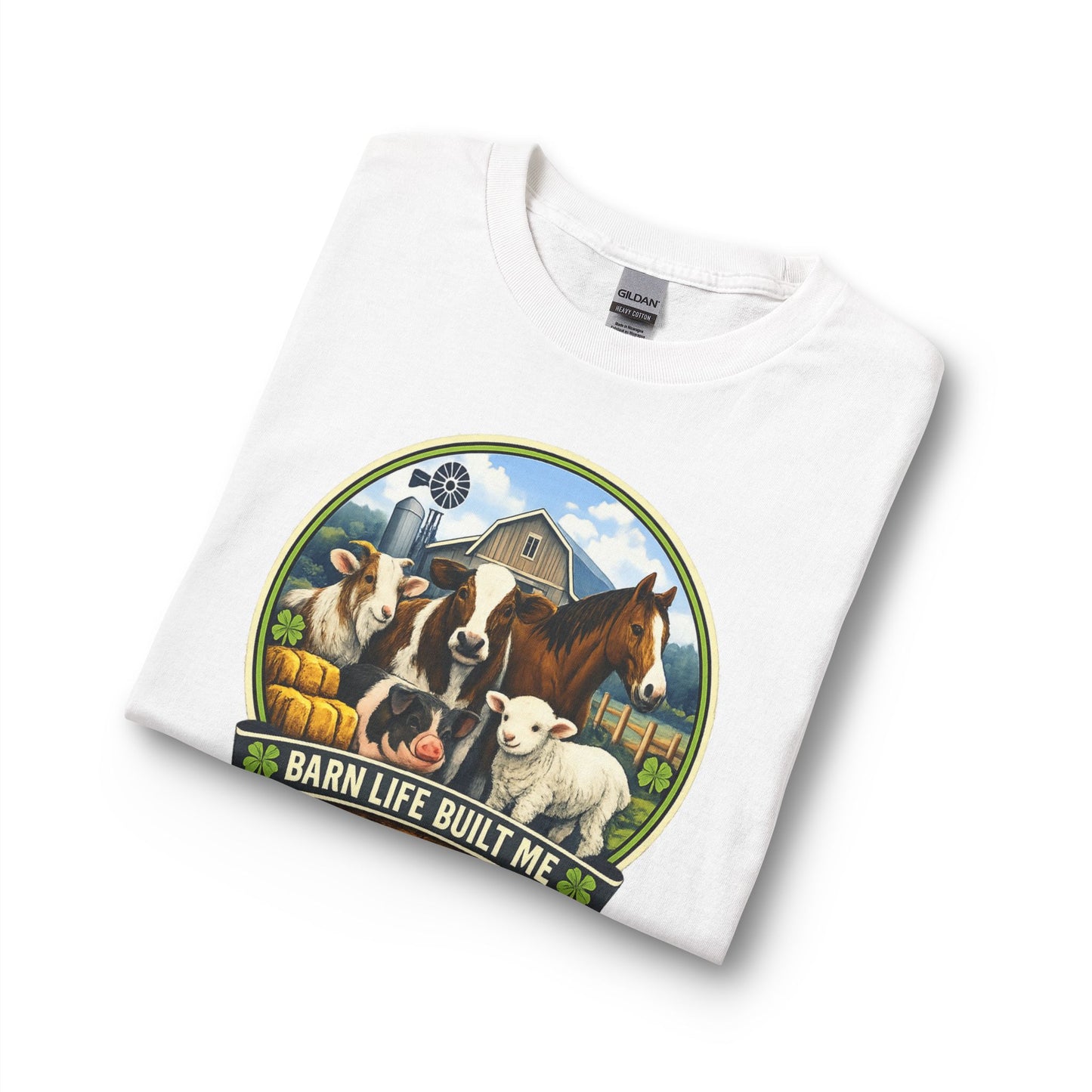 BARN LIFE BUILT ME - Large Animals - Long Sleeve T-Shirt