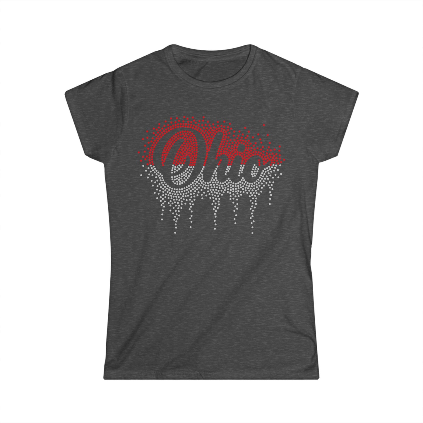 Ohio Rhinestone Cursive Tee