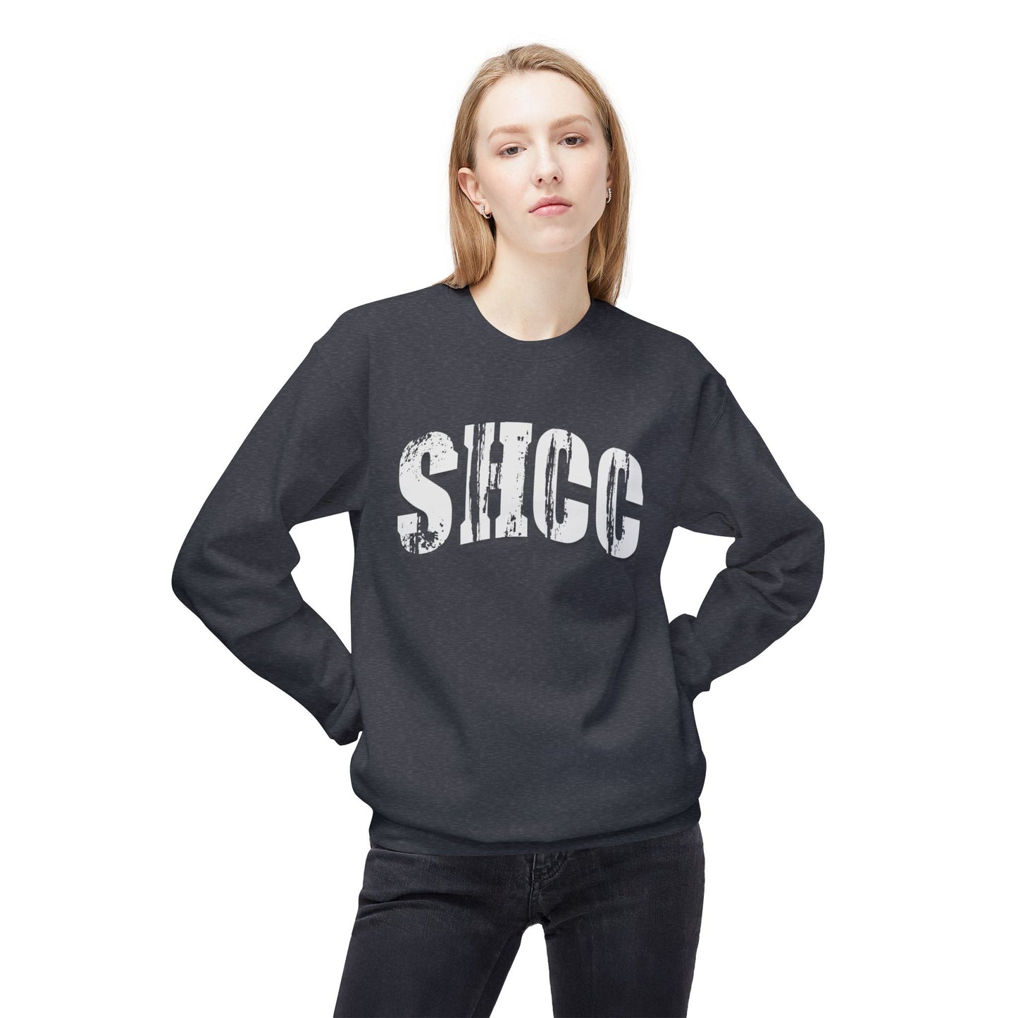 SHCC Distressed Vintage Logo Crewneck Sweatshirt