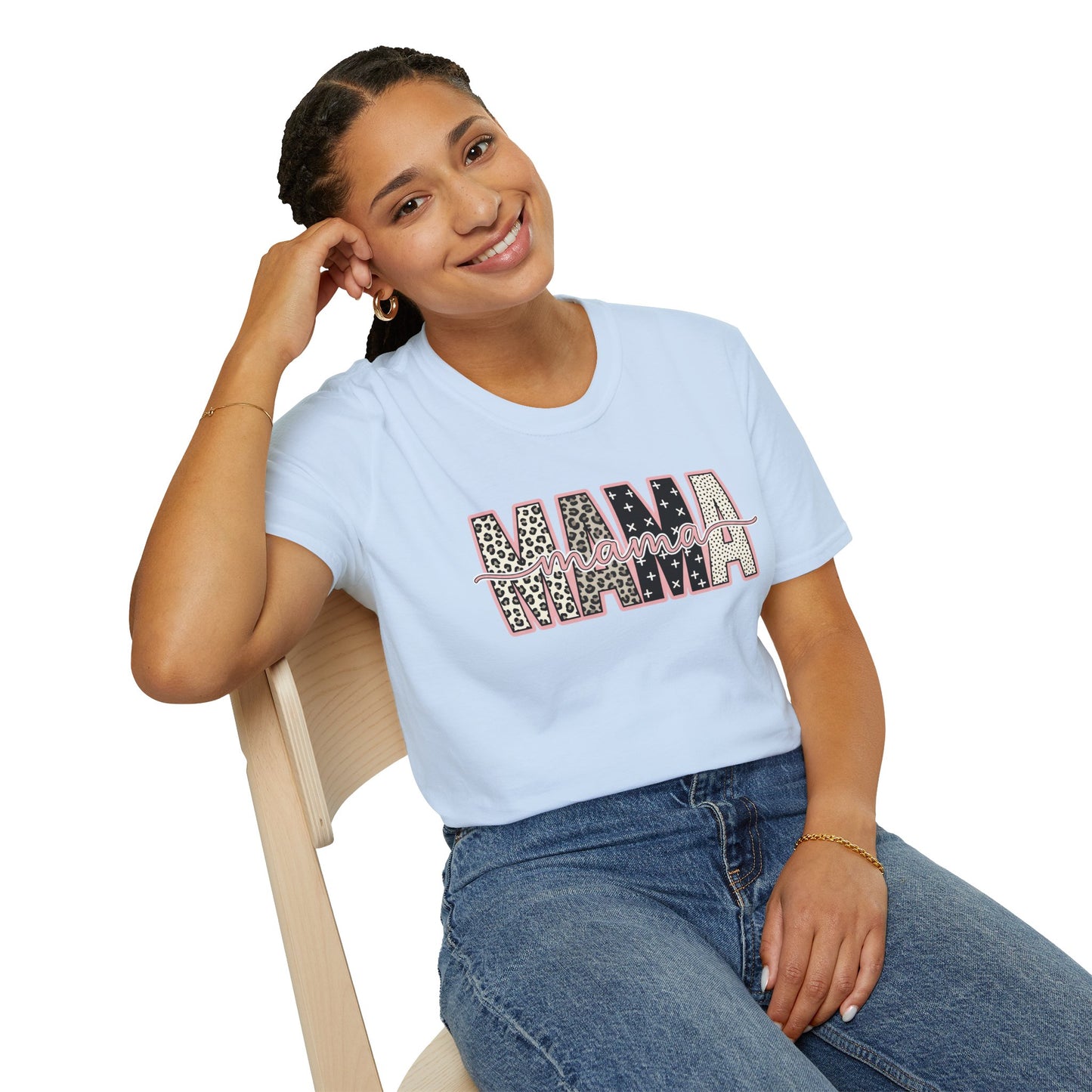 MAMA Leopard Print T-Shirt