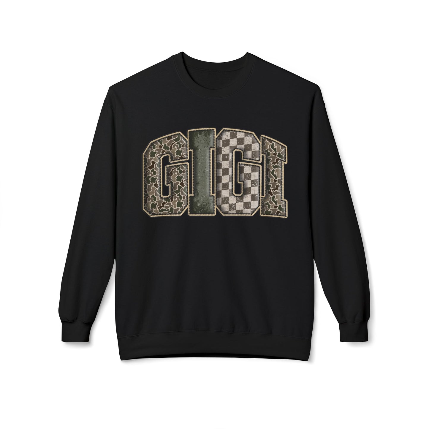 GIGI Camo Crewneck Sweatshirt
