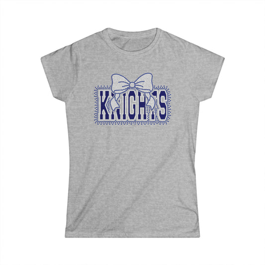 Women's Knights Bow T-Shirt (Rhinestone / Glitter Vinyl)