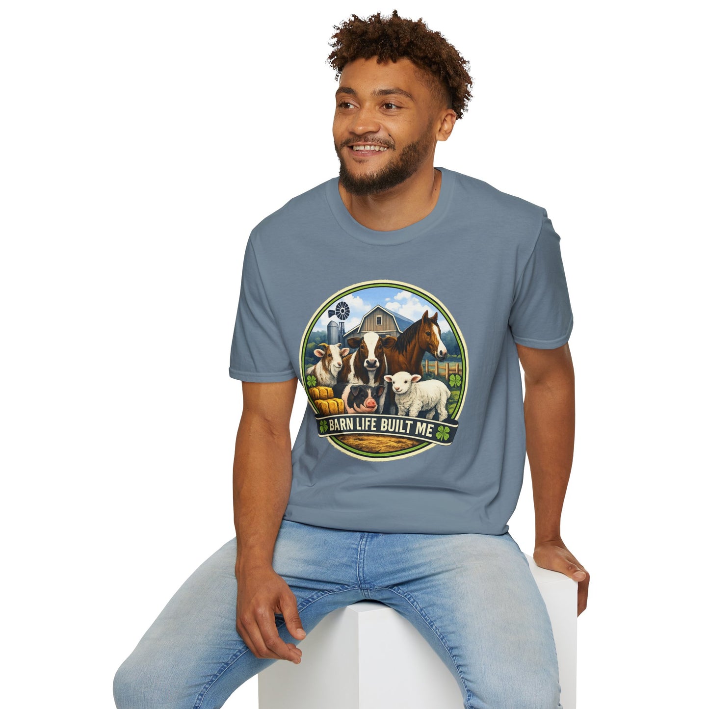 BARN LIFE BUILT ME - Large Animals - Unisex T-Shirt