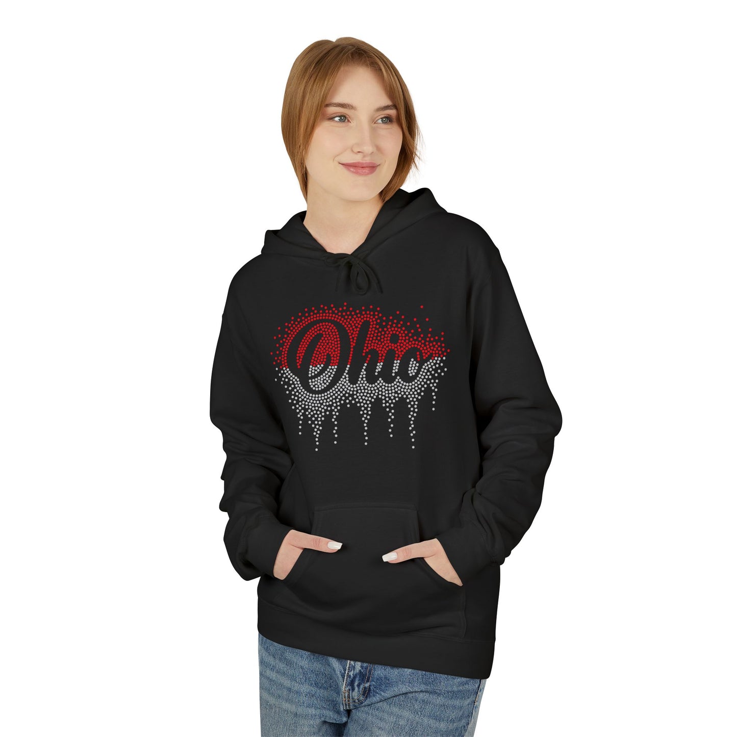 Ohio Rhinestone Cursive Hoodie