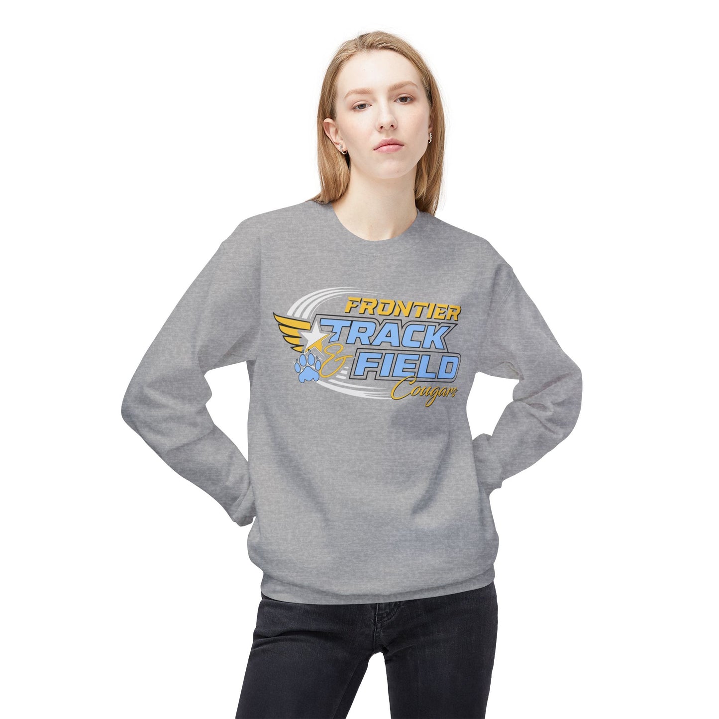 Frontier Cougars Track & Field Crewneck Sweatshirt