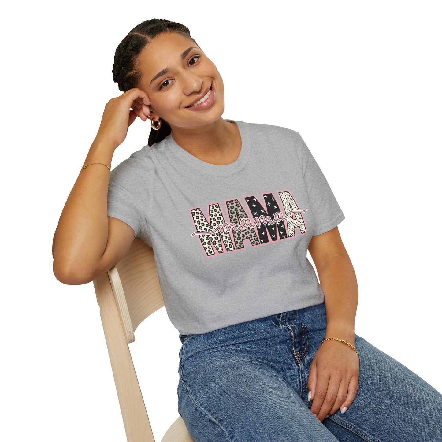 MAMA Leopard Print T-Shirt