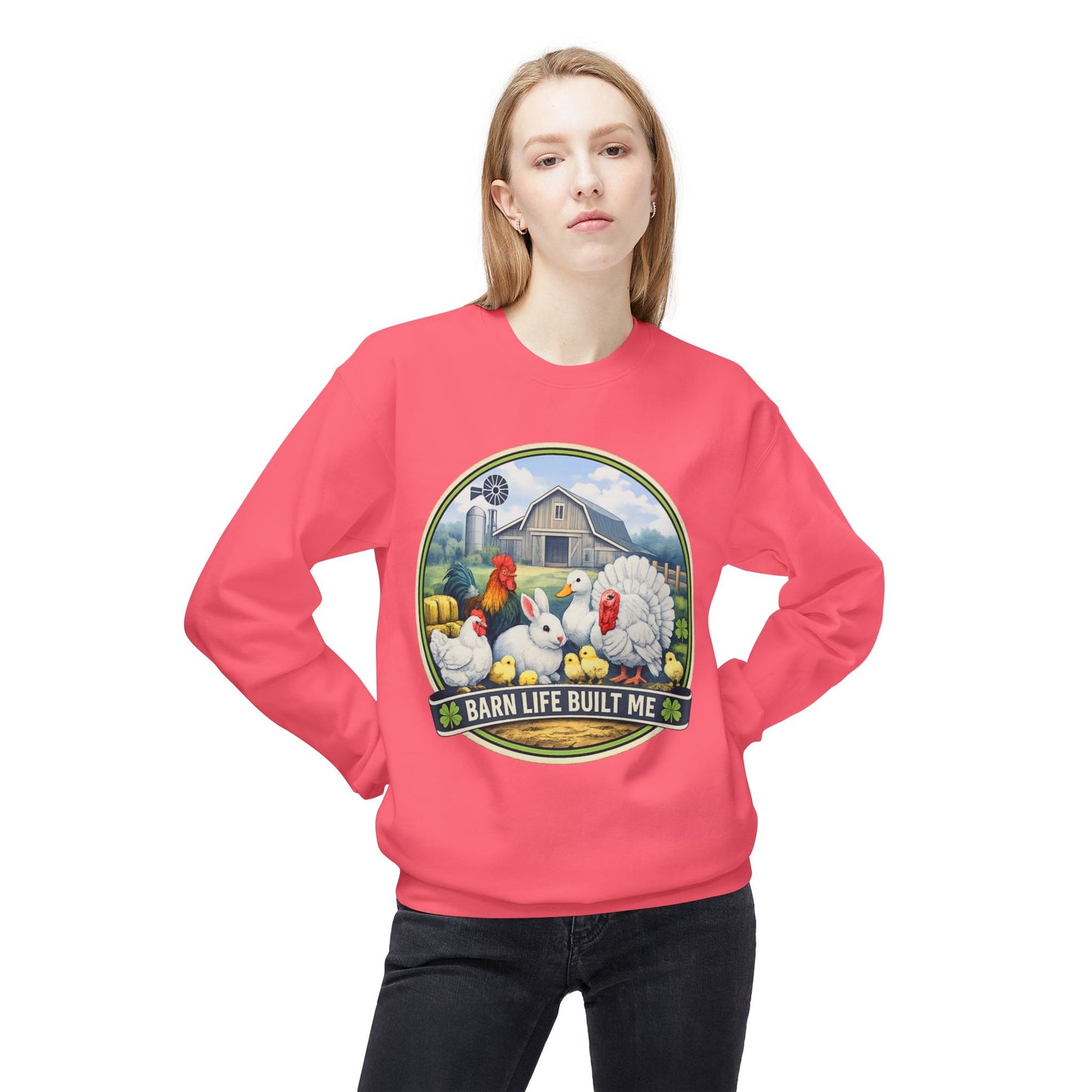 BARN LIFE BUILT ME - Small Animals - Crewneck Sweatshirt