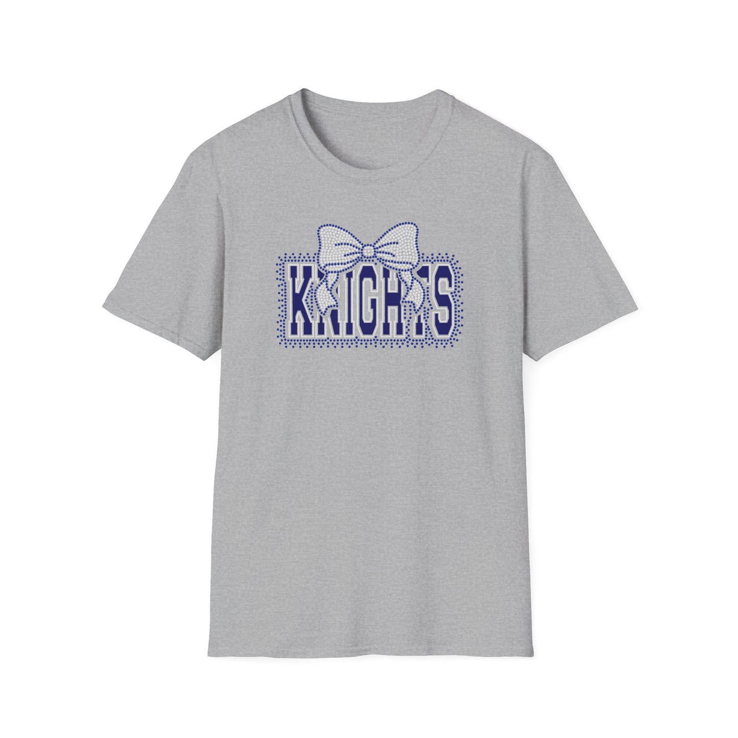 Unisex Knights Bow Logo T-Shirt – (Rhinestones / Glitter Vinyl)