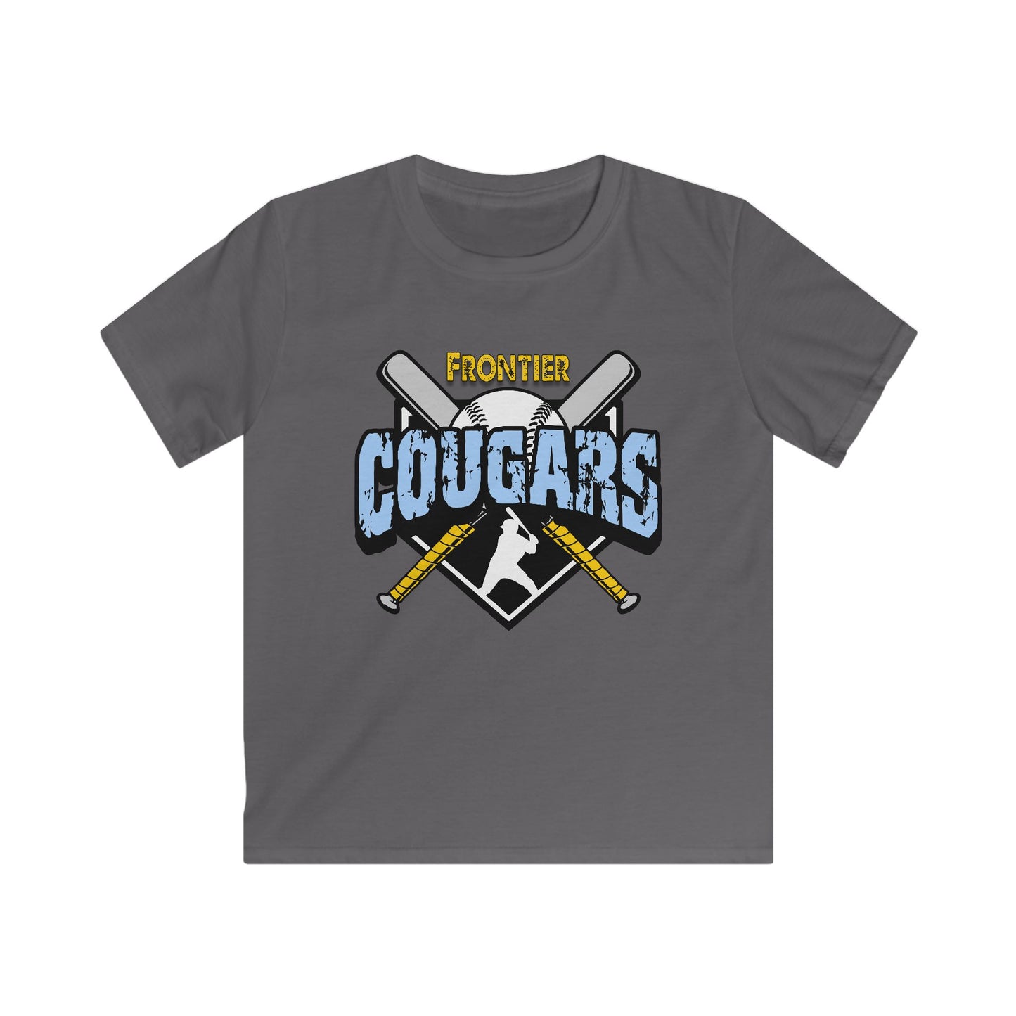 Frontier Cougars Baseball 2 Kids Tee