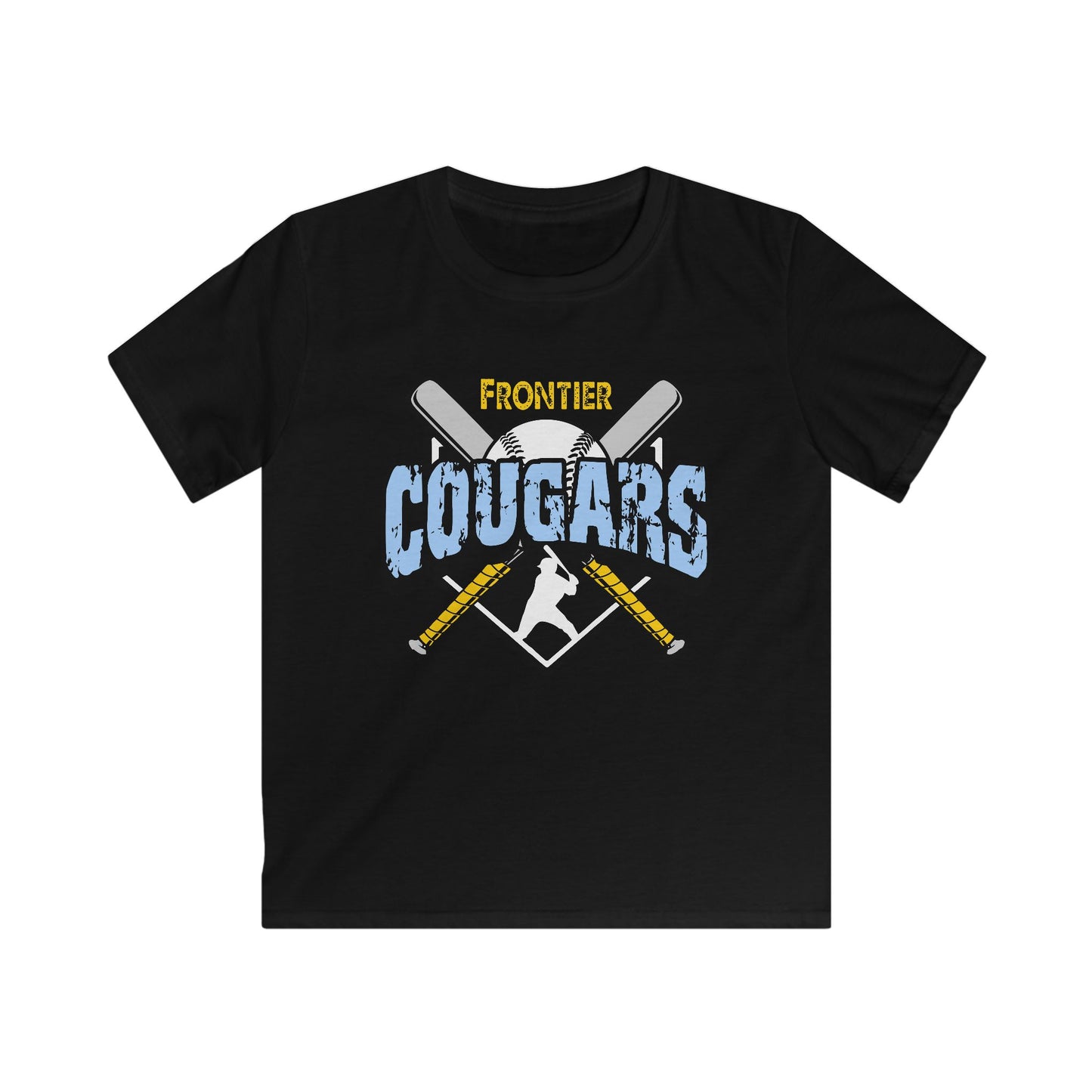 Frontier Cougars Baseball 2 Kids Tee