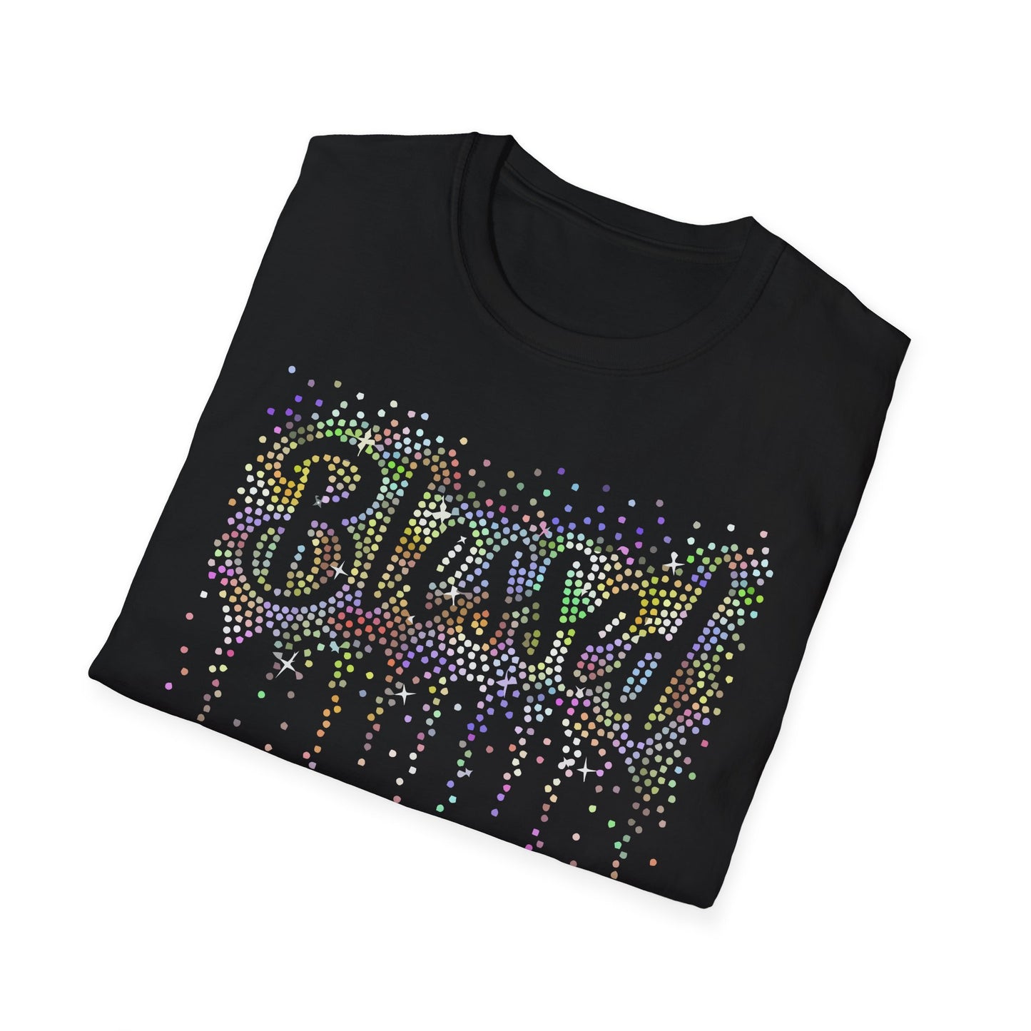BLESSED - Holographic Rhinestones