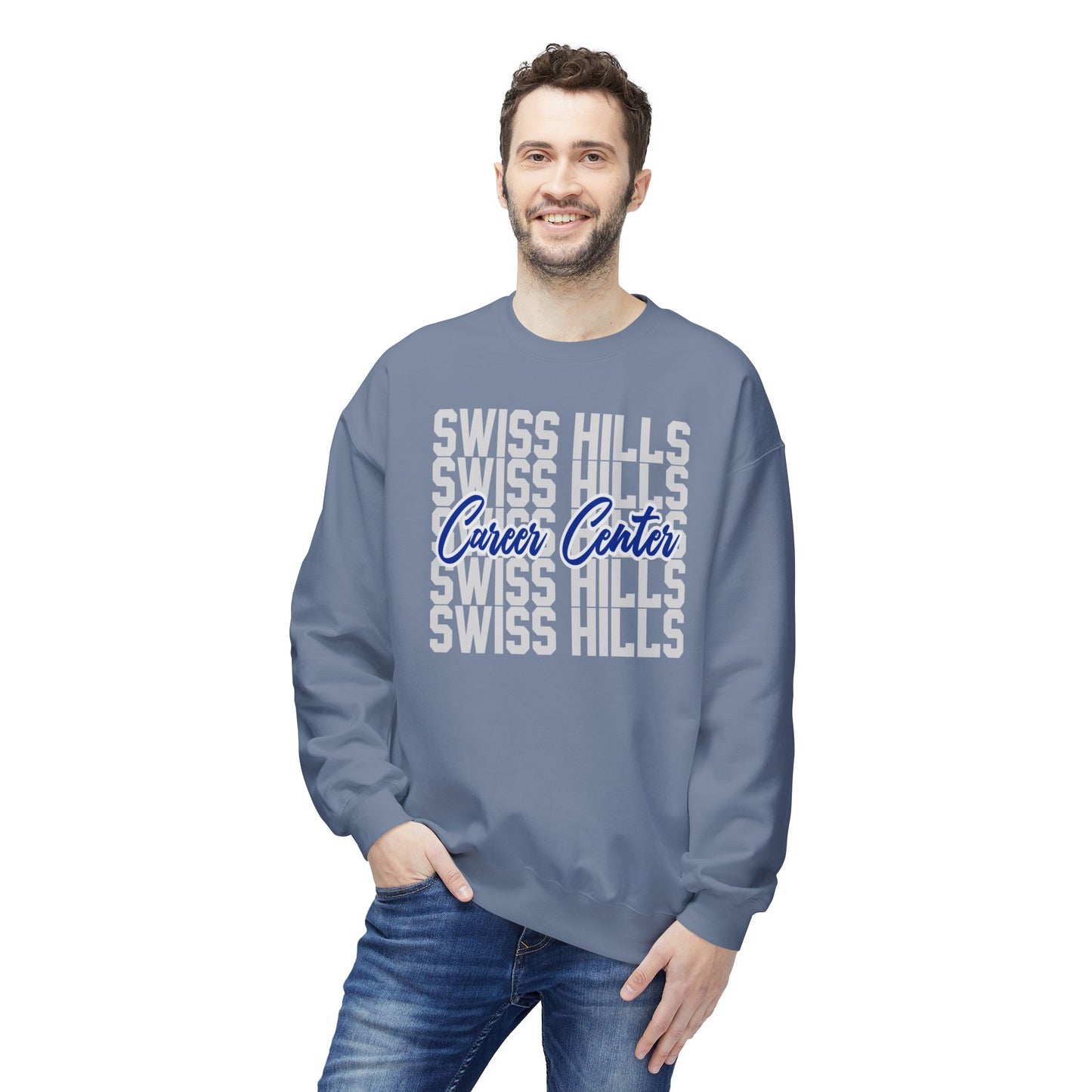 Swiss Hills Stacked Crewneck Sweatshirt