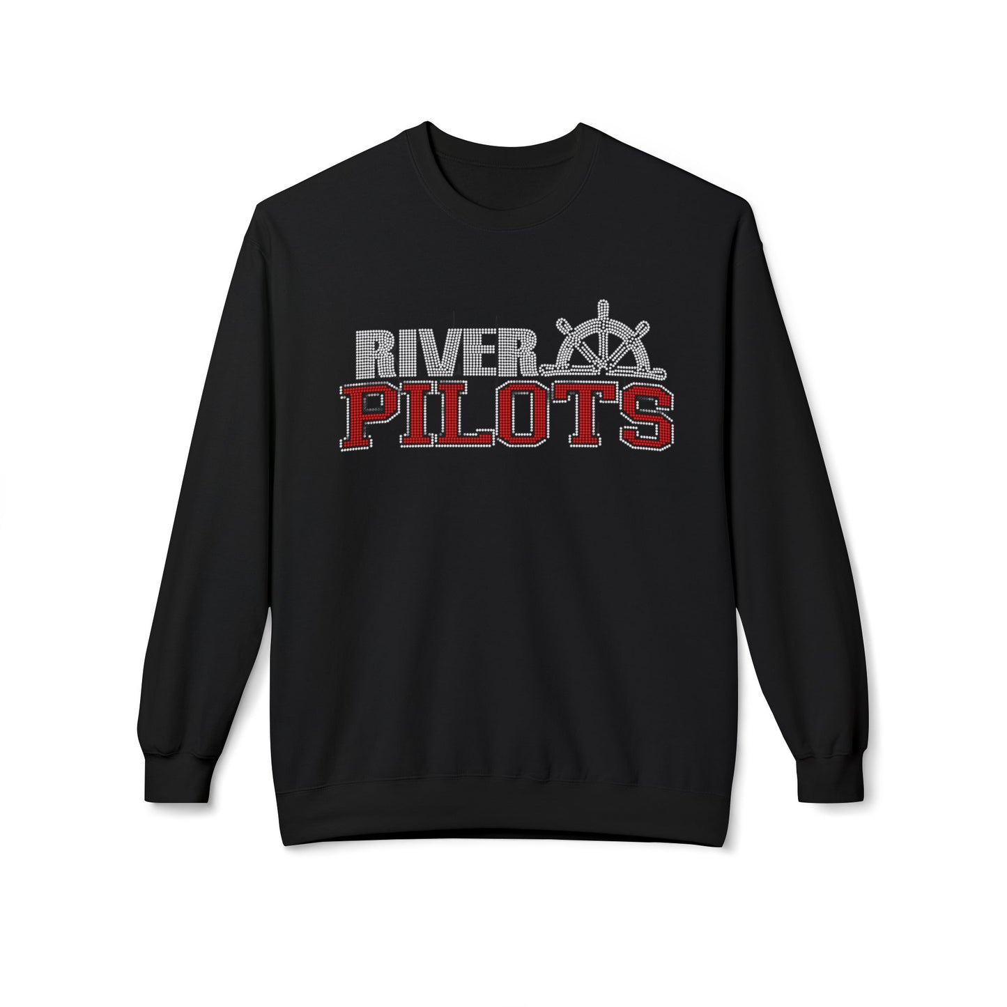 River Pilots Crewneck Sweatshirt — RHINESTONE DESIGN!