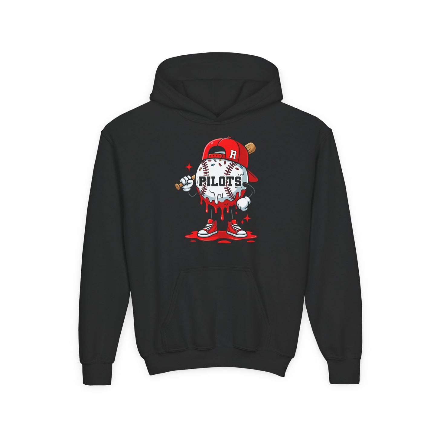 Pilots Baseball Man Youth Hoodie