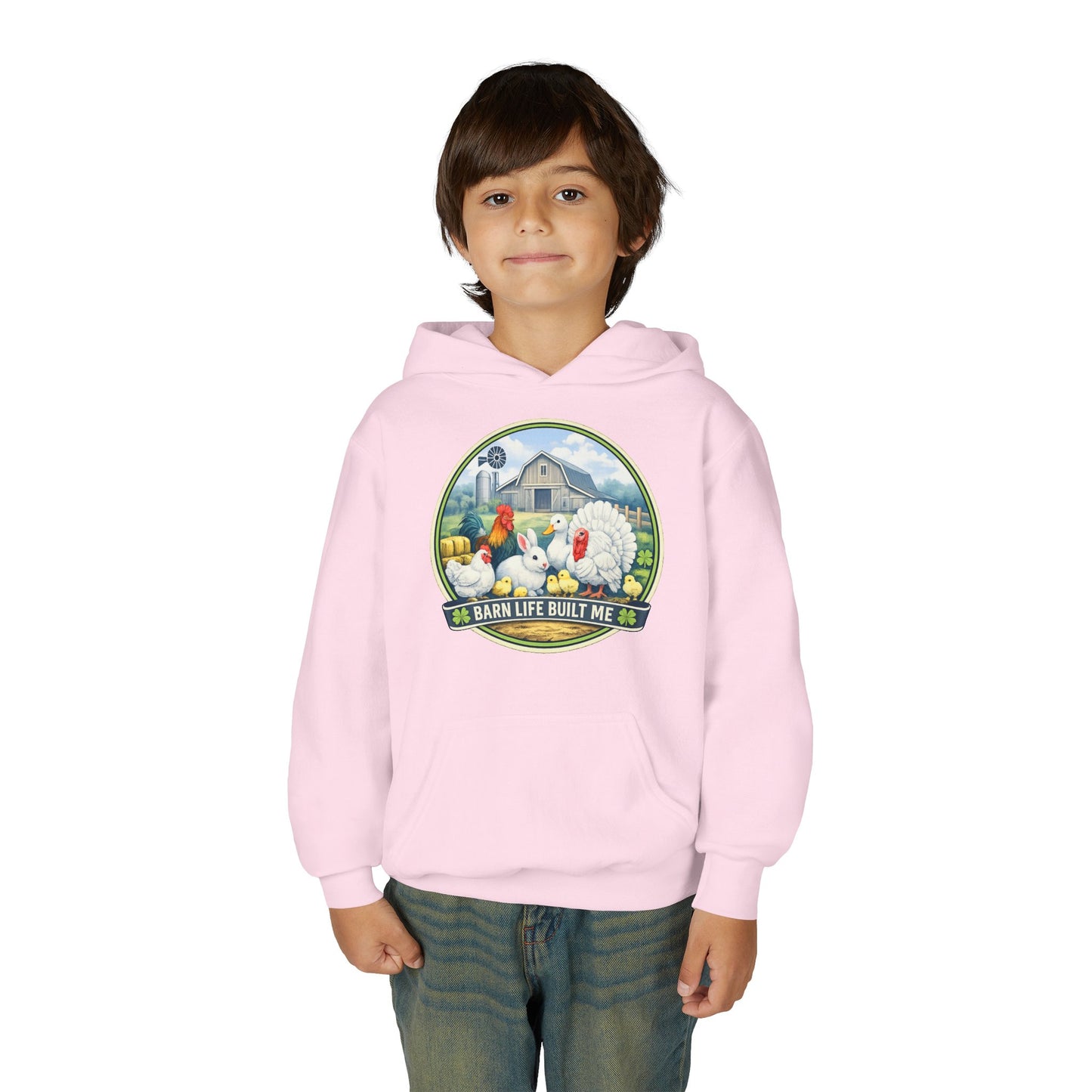 BARN LIFE BUILT ME - Small Animals - Youth Hoodie