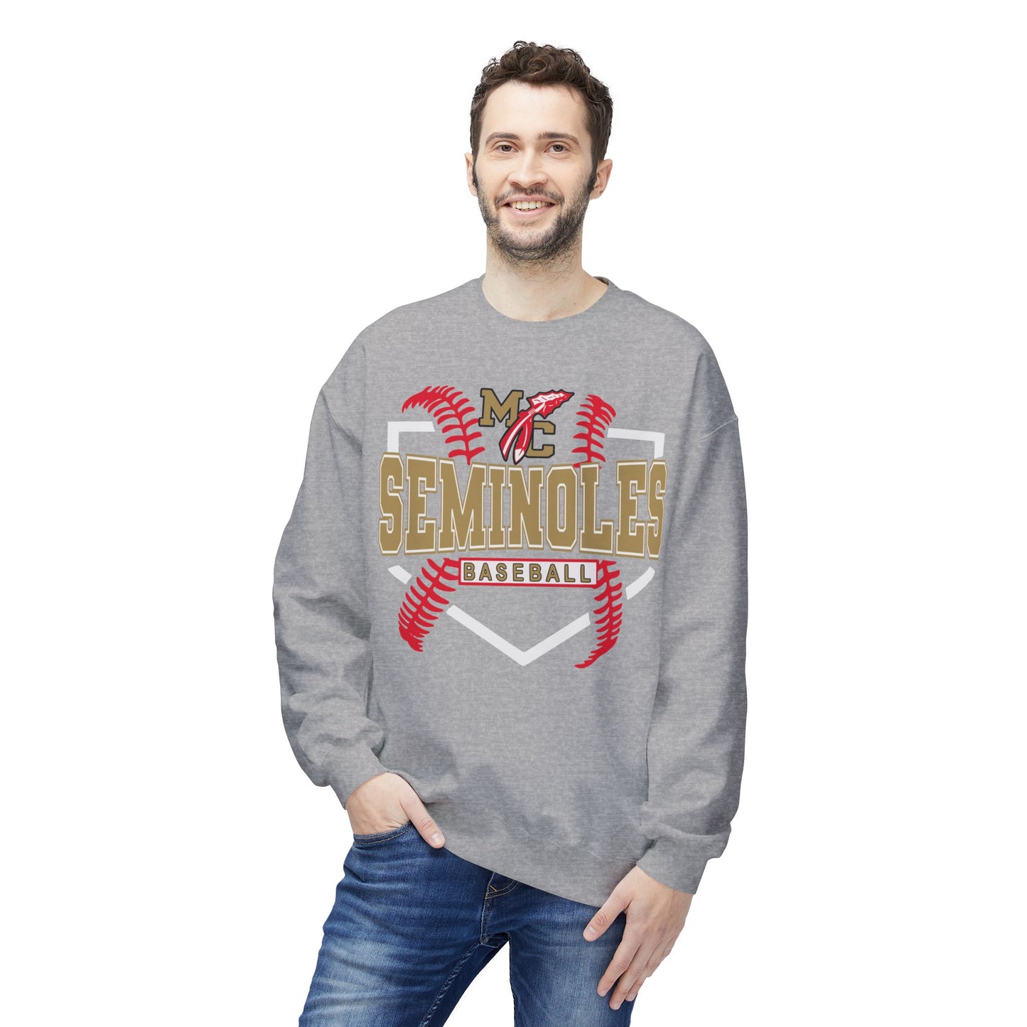 MC Seminoles Baseball 2 Crewneck Sweatshirt