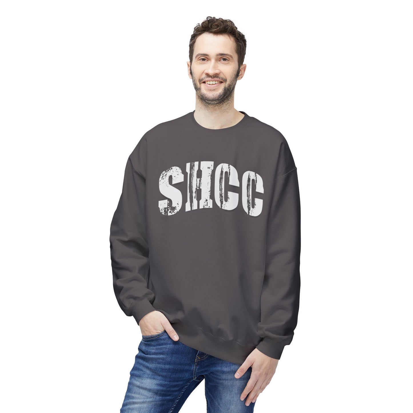 SHCC Distressed Vintage Logo Crewneck Sweatshirt
