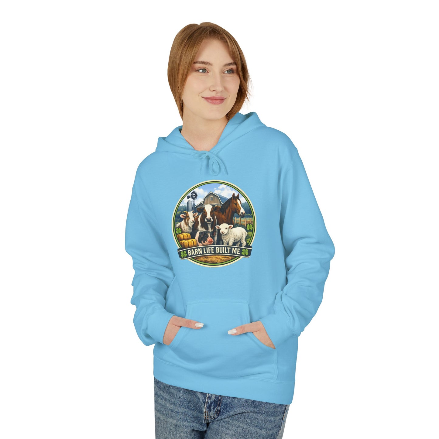 BARN LIFE BUILT ME - Large Animals - Hoodie