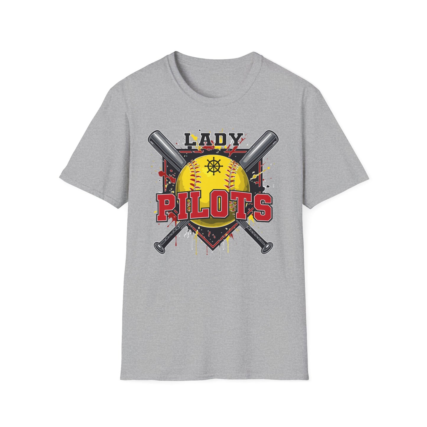 River Lady Pilots Softball 2 T-Shirt