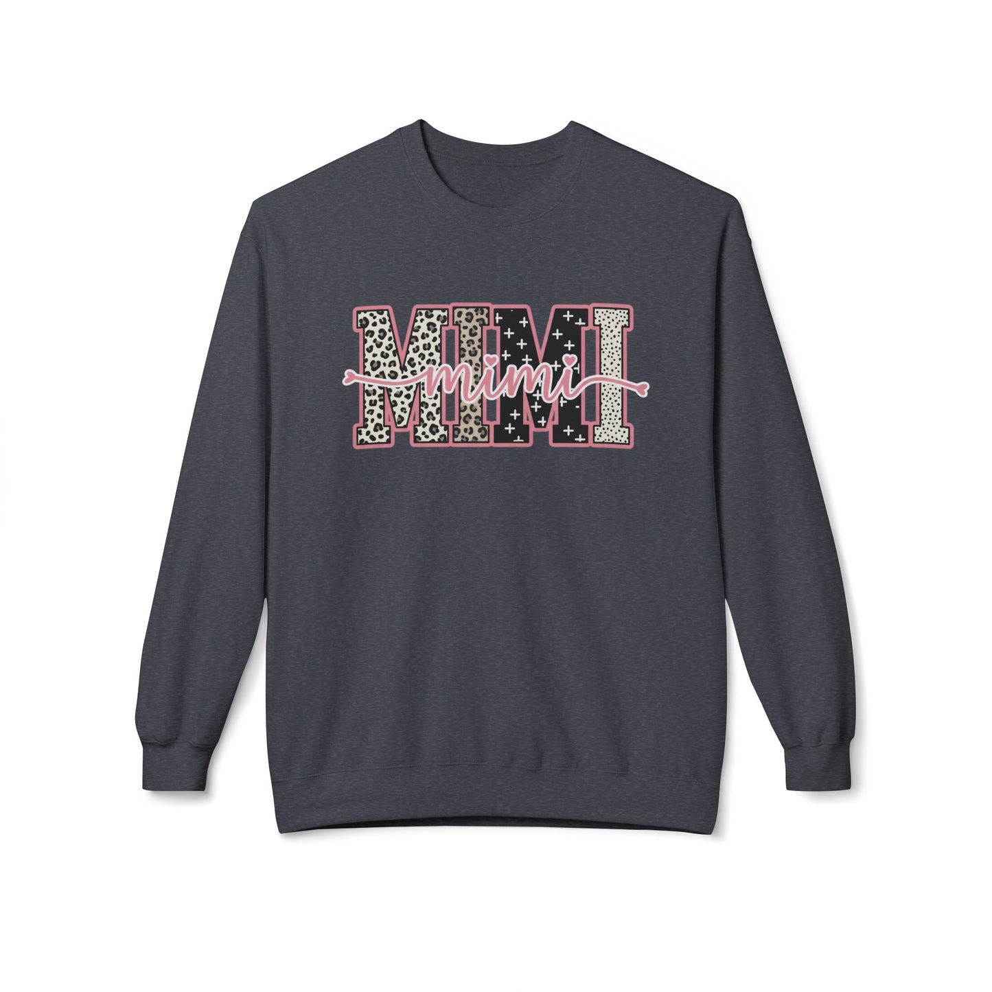 MIMI Leopard Floral Crewneck Sweatshirt