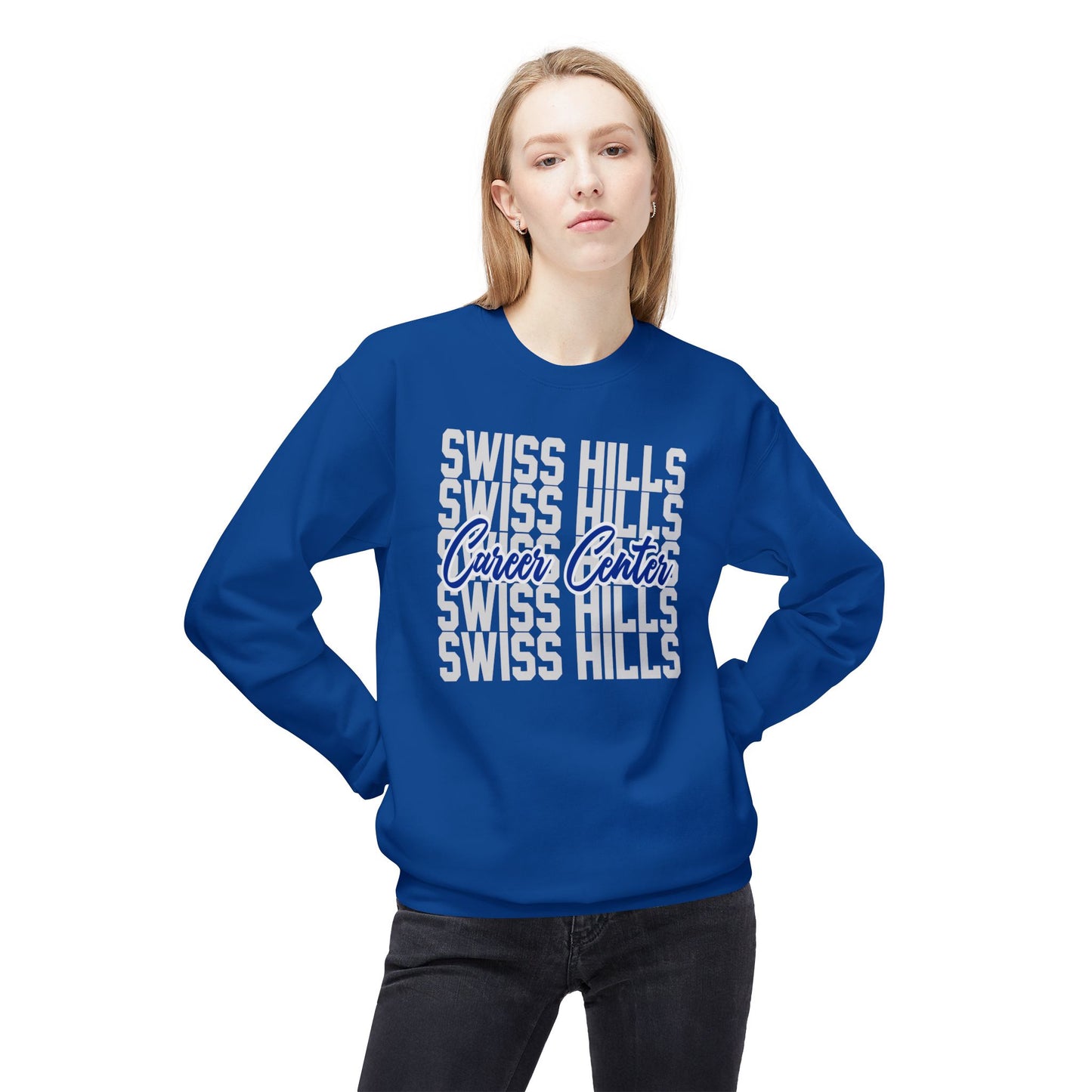 Swiss Hills Stacked Crewneck Sweatshirt