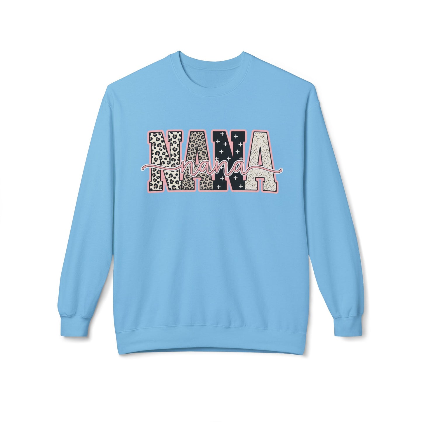 Nana Leopard Floral Crewneck Sweatshirt