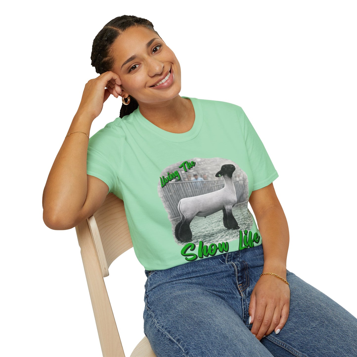 Living the Show Life - Sheep - Unisex T-Shirt