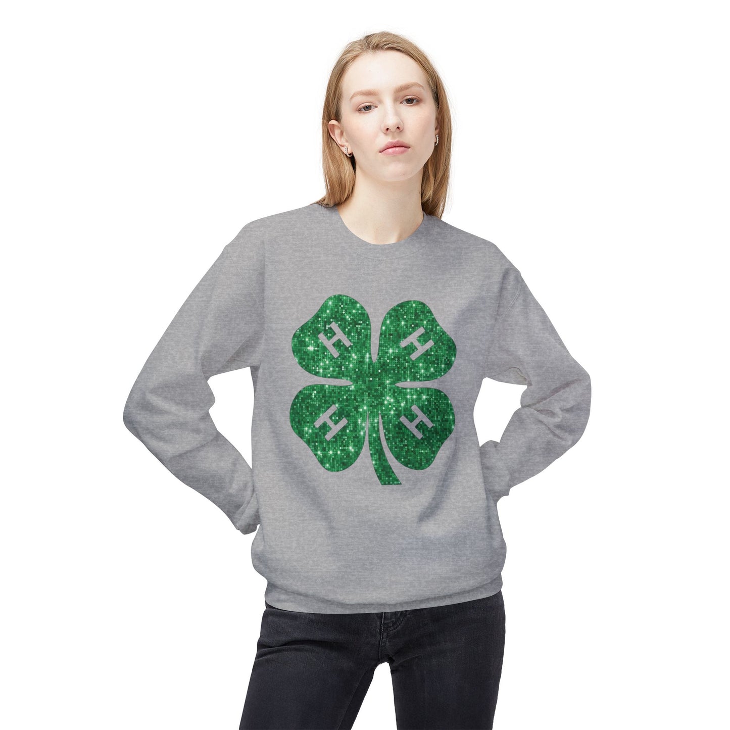 4-H GLITTER - Crewneck Sweatshirt