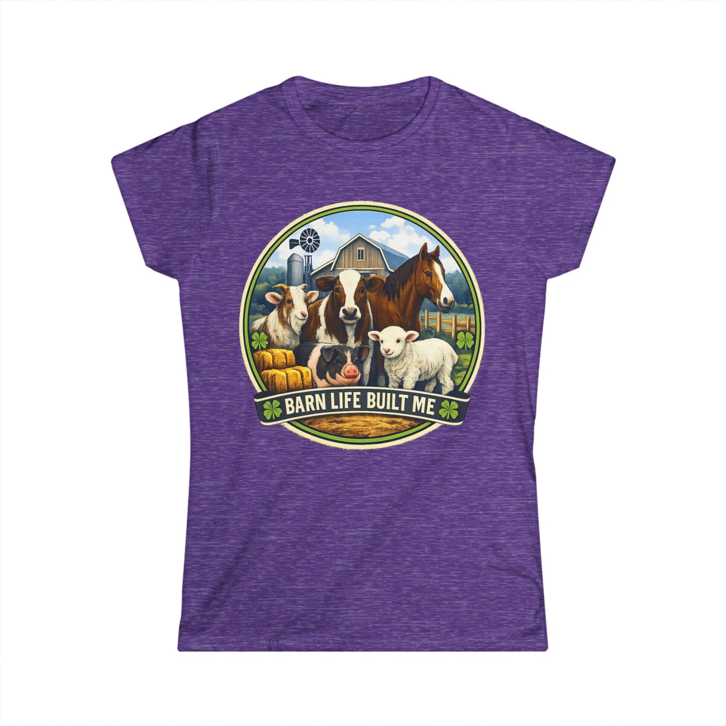 BARN LIFE BUILT ME- Large Animals - Women's T-Shirt