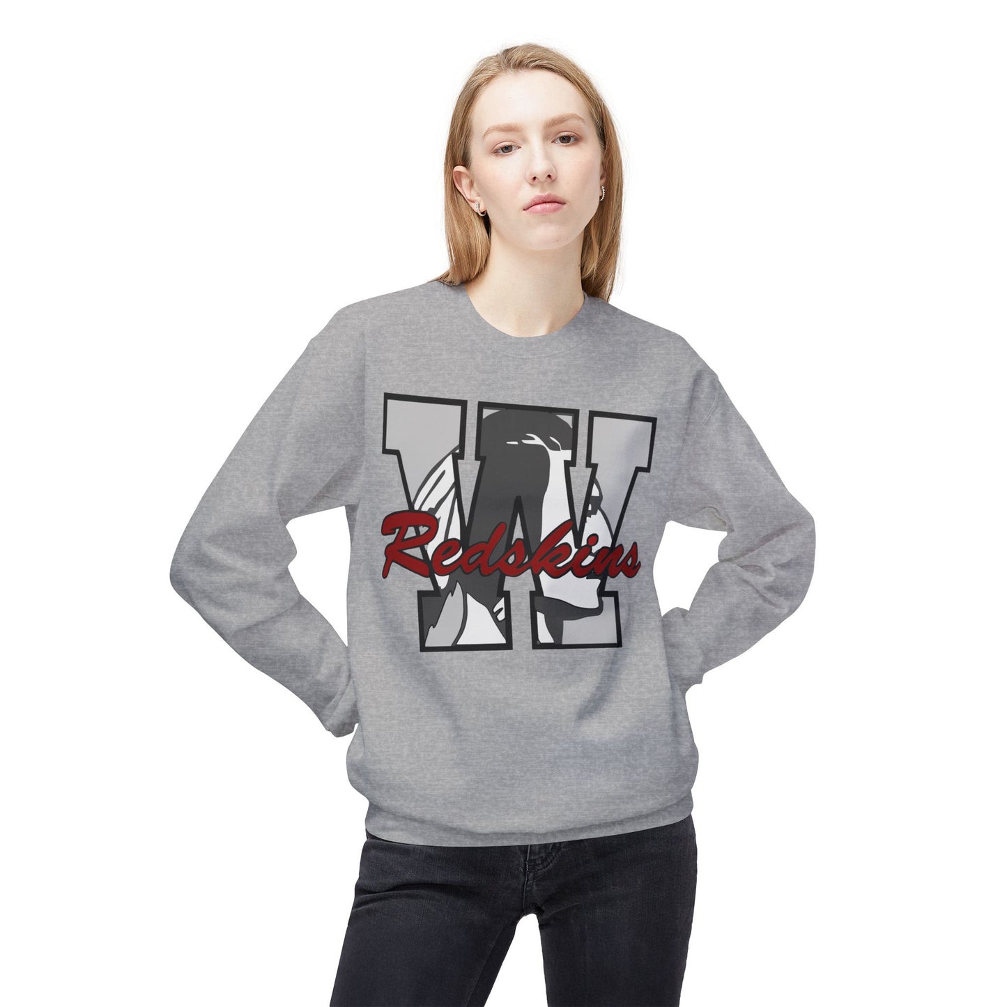 Woodsfield Redskins Letter Crewneck Sweatshirt