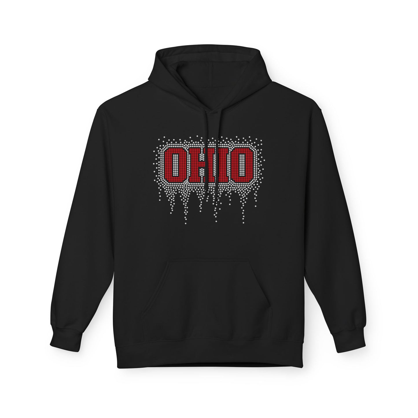 Ohio Rhinestone Block Hoodie