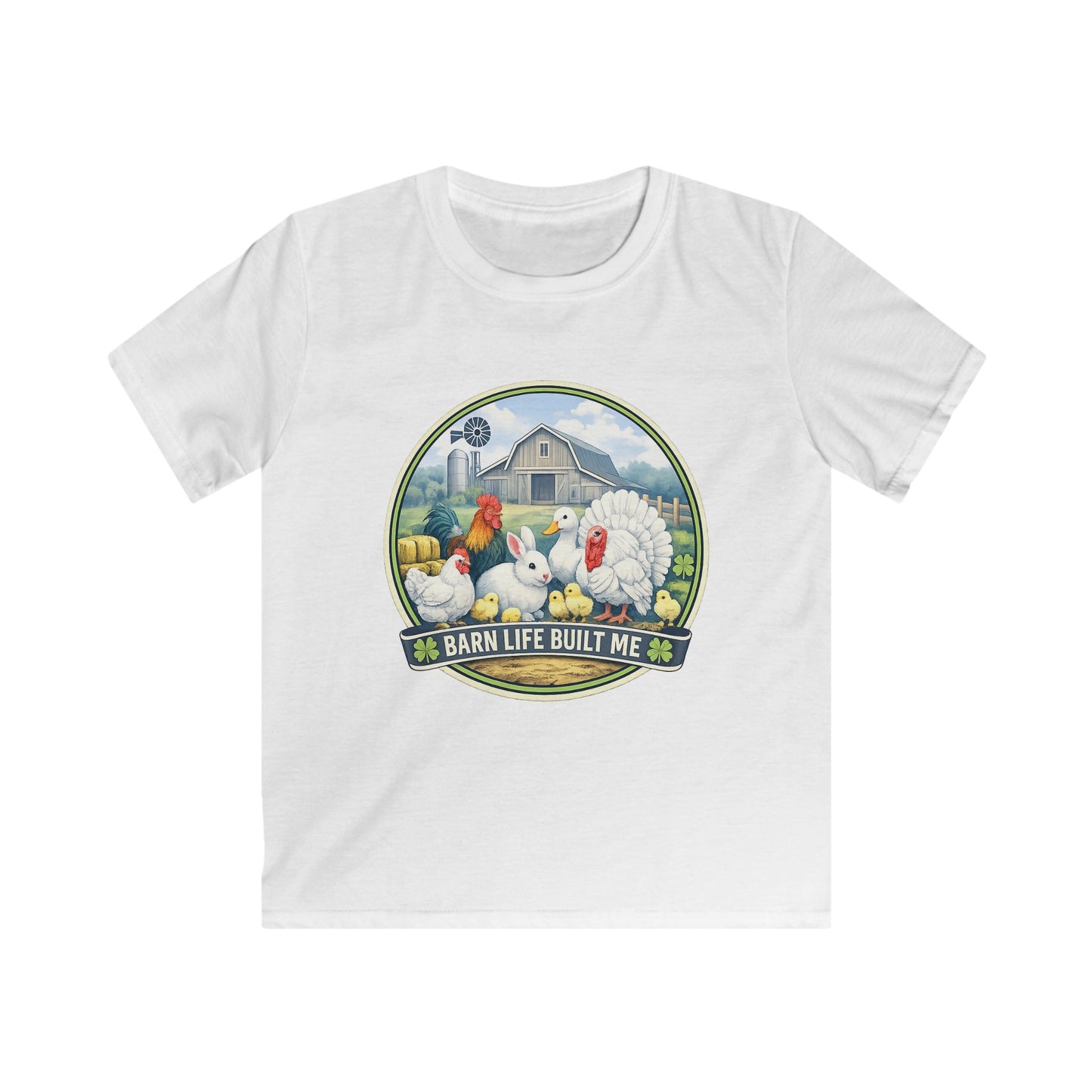 BARN LIFE BUILT ME - Small Animals - Youth T-Shirt