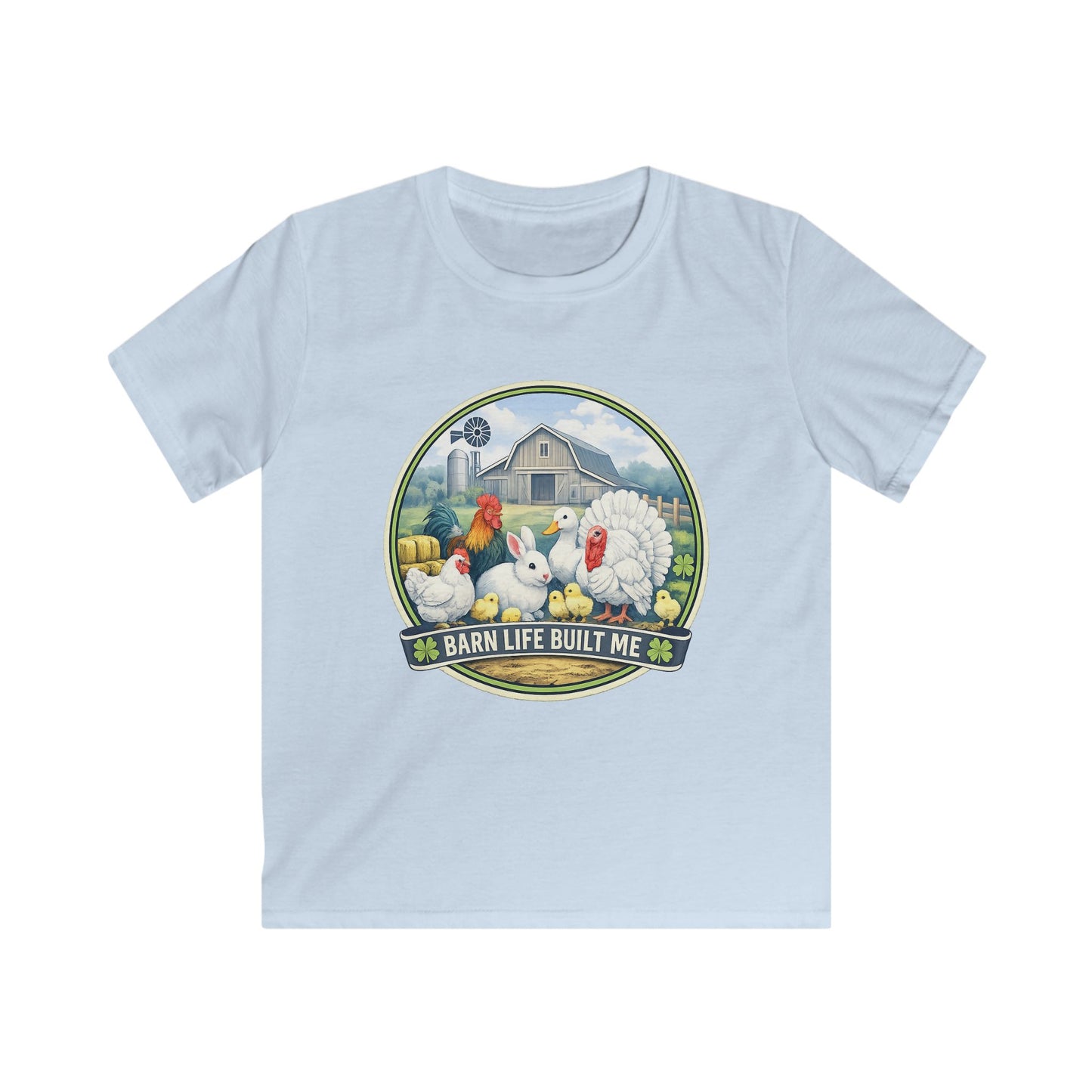 BARN LIFE BUILT ME - Small Animals - Youth T-Shirt