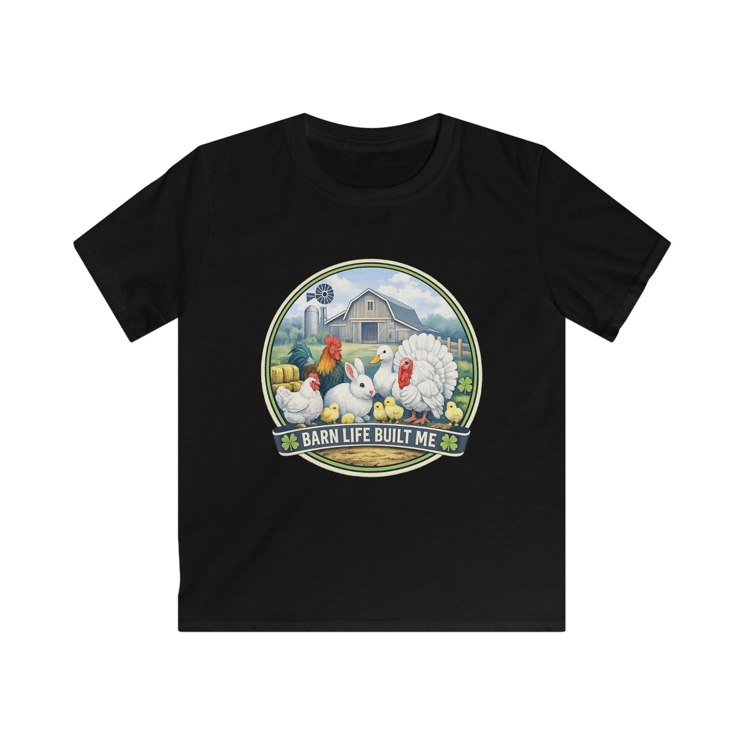 BARN LIFE BUILT ME - Small Animals - Youth T-Shirt