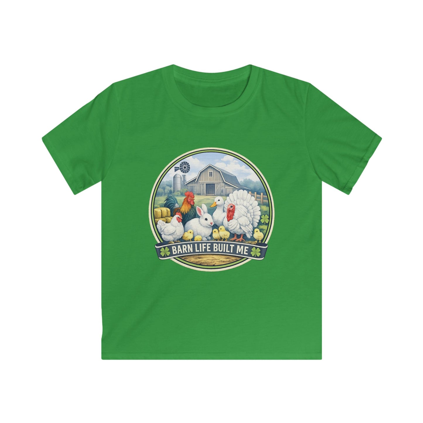 BARN LIFE BUILT ME - Small Animals - Youth T-Shirt
